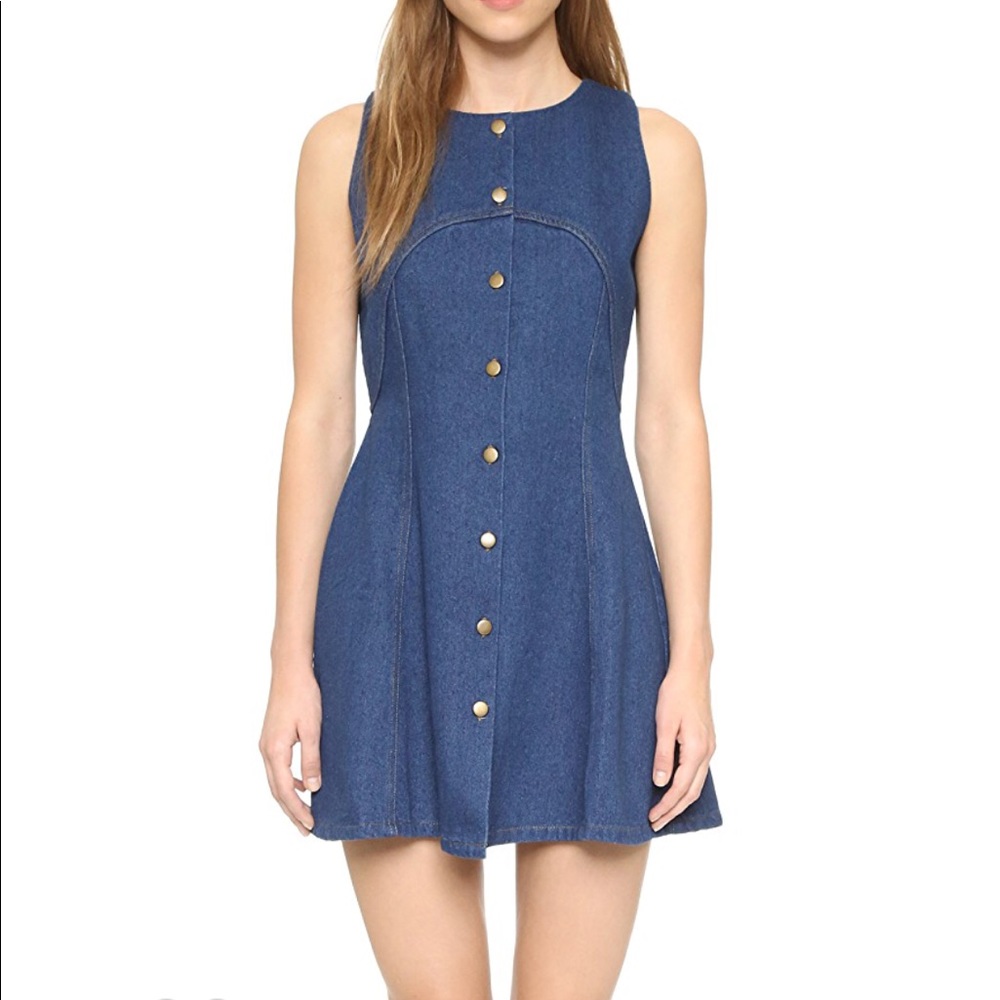J.O.A. Anthropologie Denim jean mini dress M